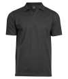 T1404 1404 Tee Jays Luxury Stretch V Neck Polo Shirt Black colour image